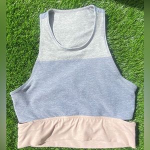Outdoor Voices Lake Dove Rose Tri Tone Sports Bra size Medium